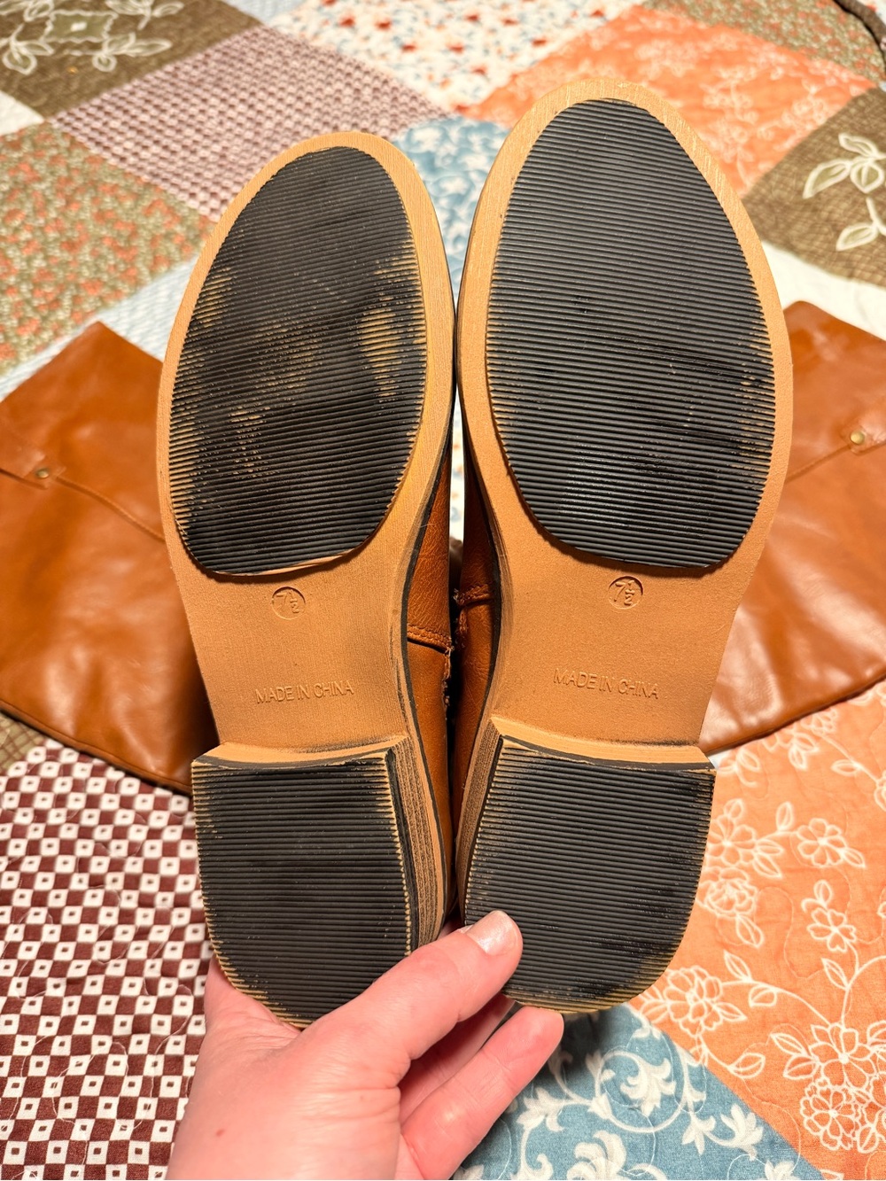 Journee Collection Tan Riding Boots - Picture 6 of 6